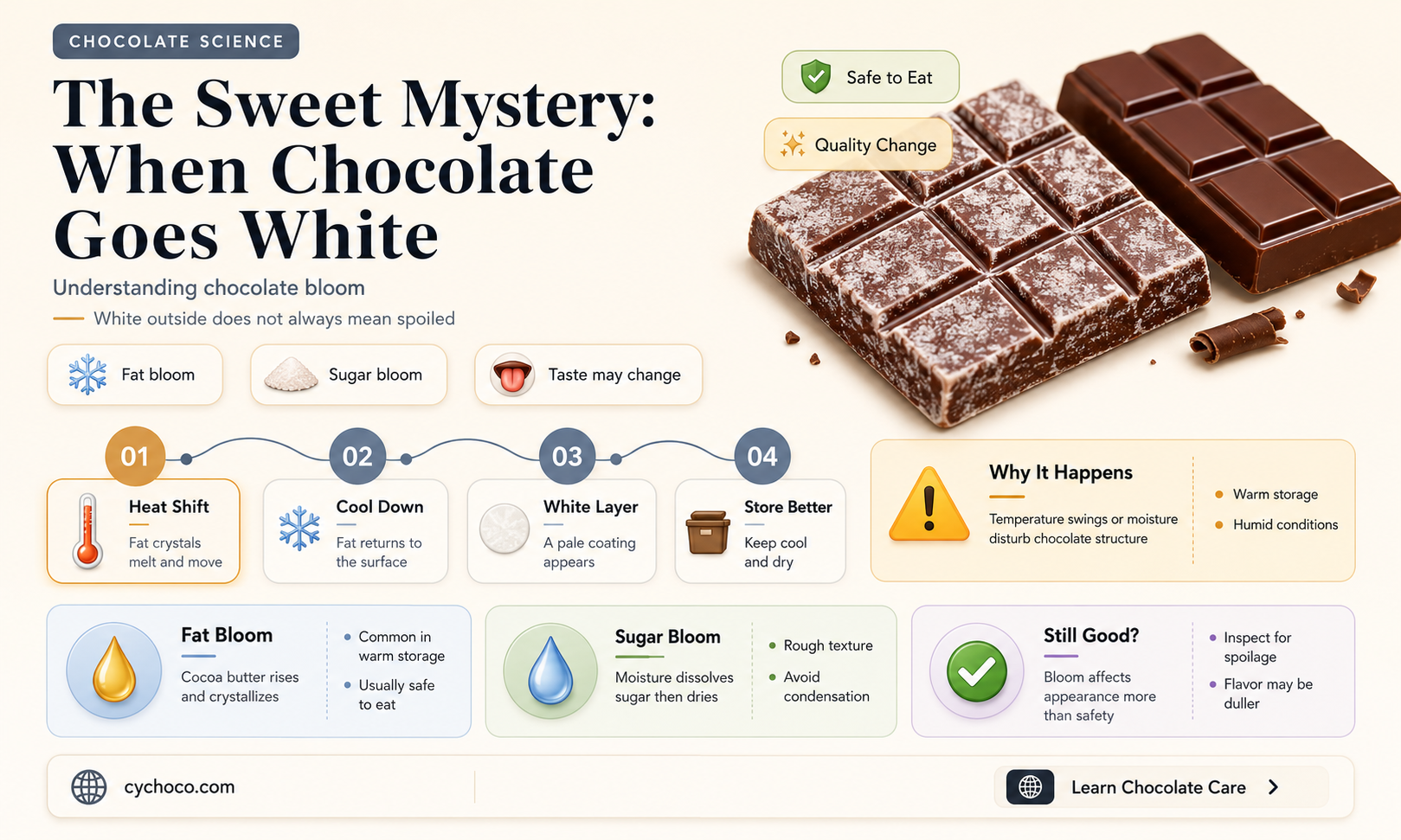 when chocolate goes white