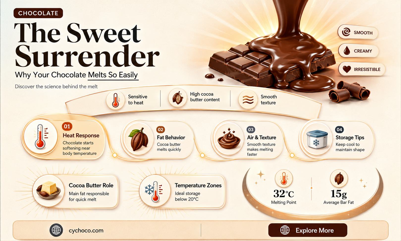 what does it mean when chocolate melts really easily