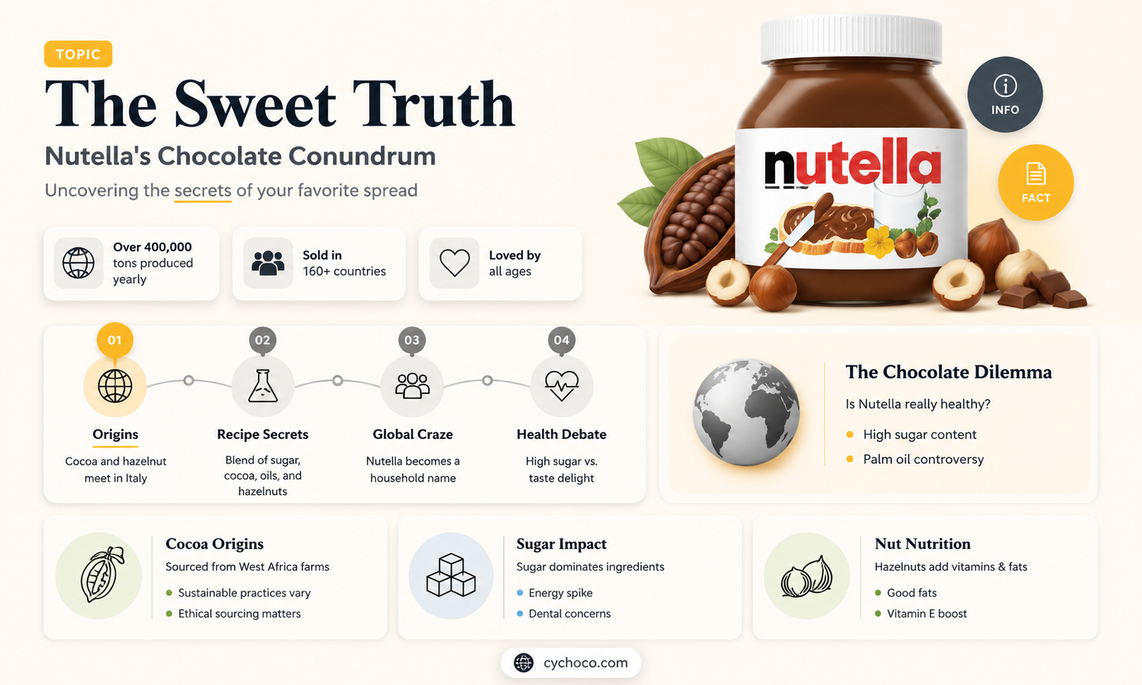 does nutella use real chocolate
