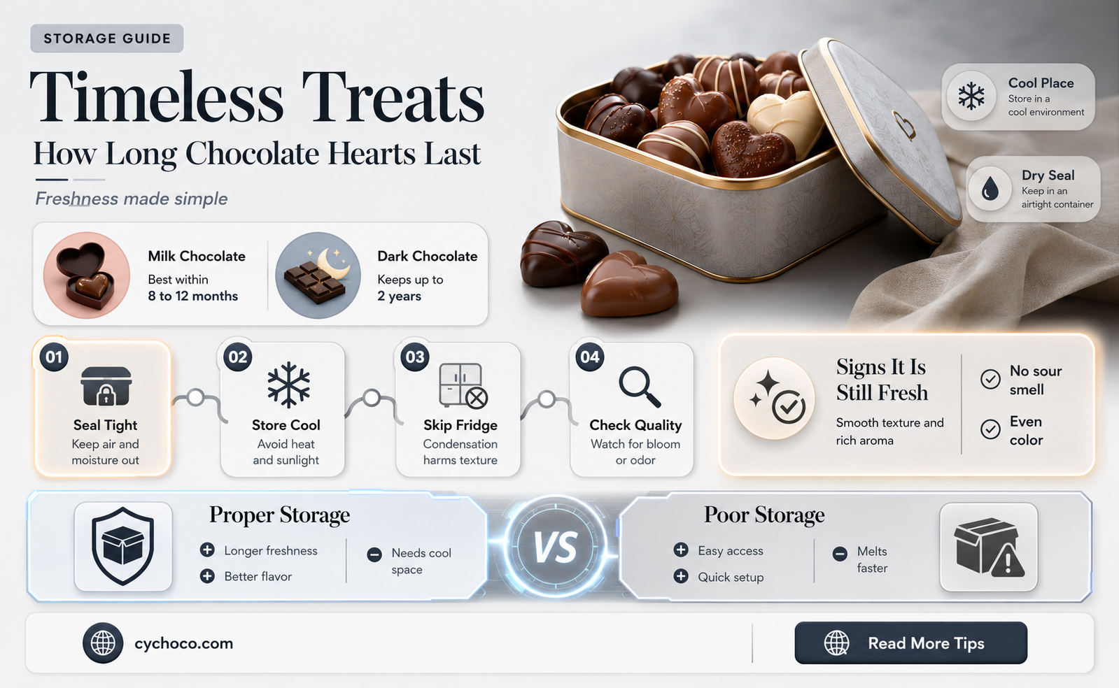 how long do chocolate hearts last