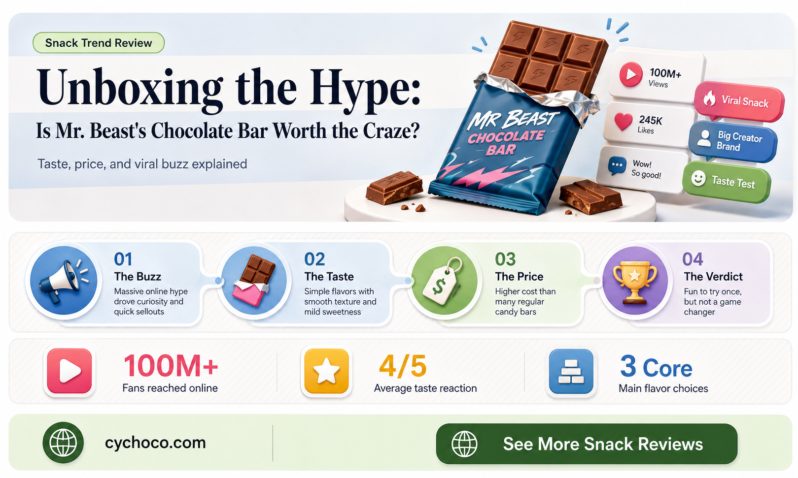 is mr beast chocolate bar good