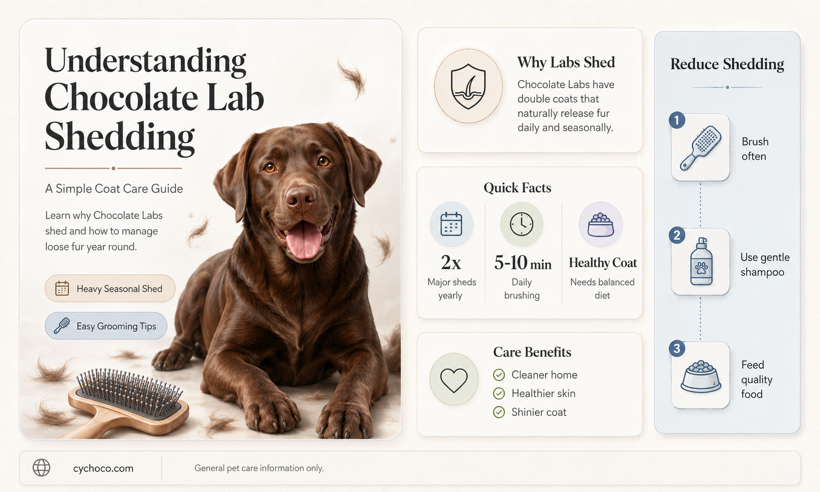 how long do chocolate labs shed