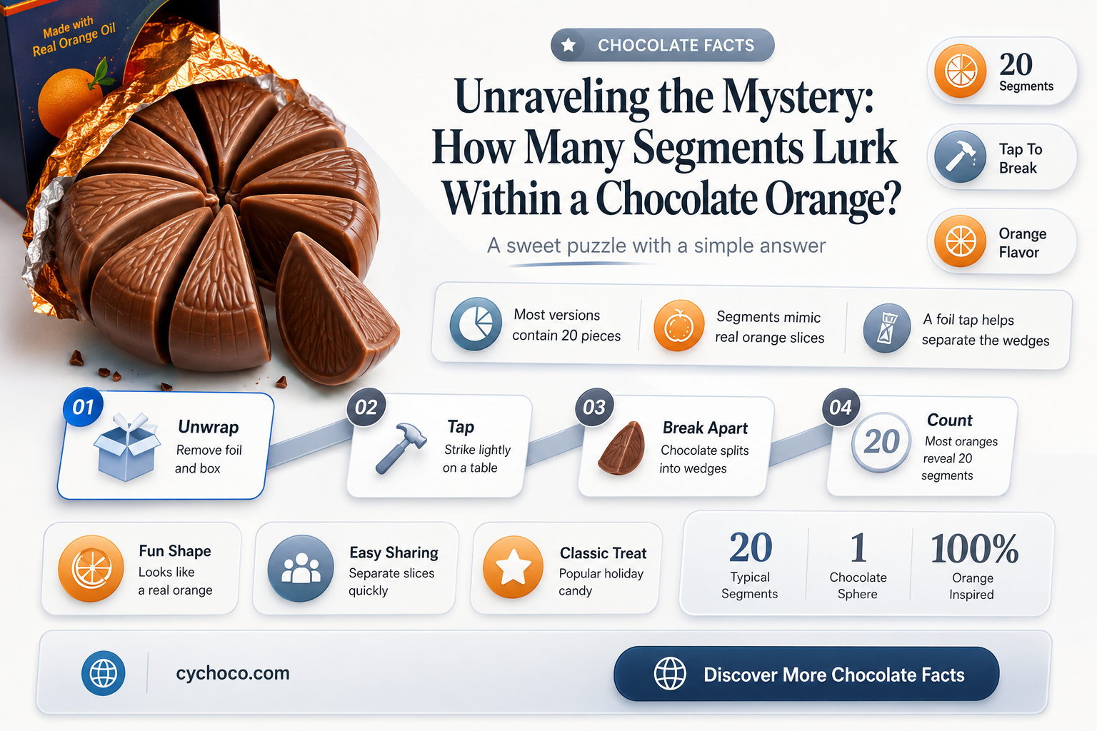 how many segments in a chocolate orange