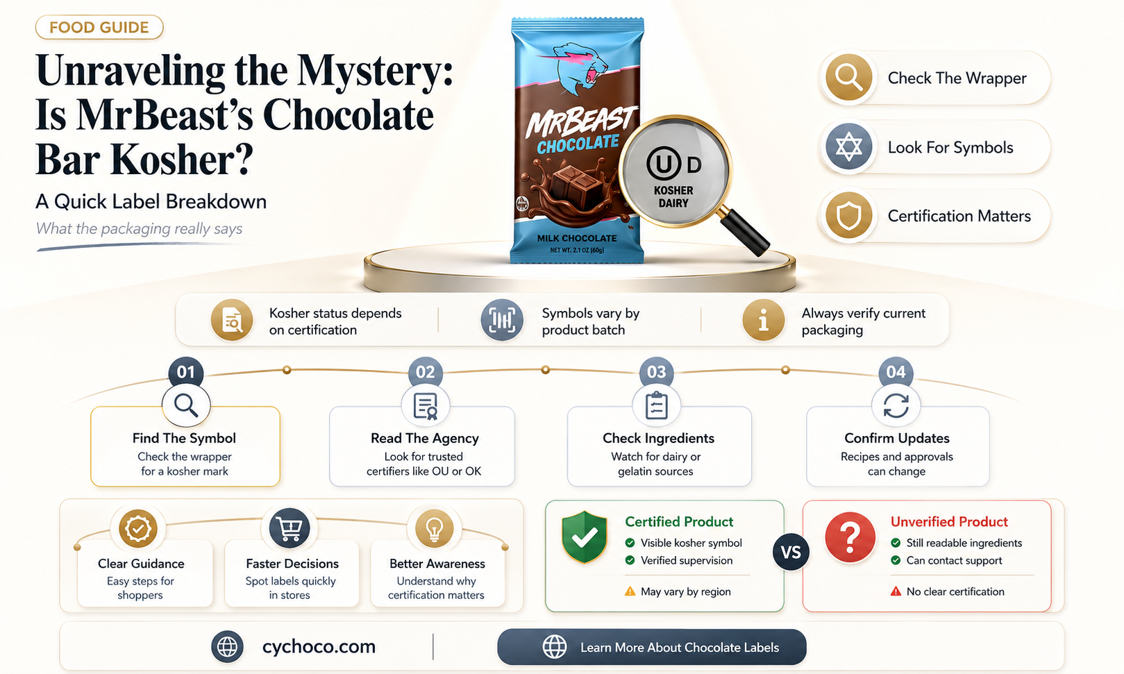 is mrbeast chocolate bar kosher