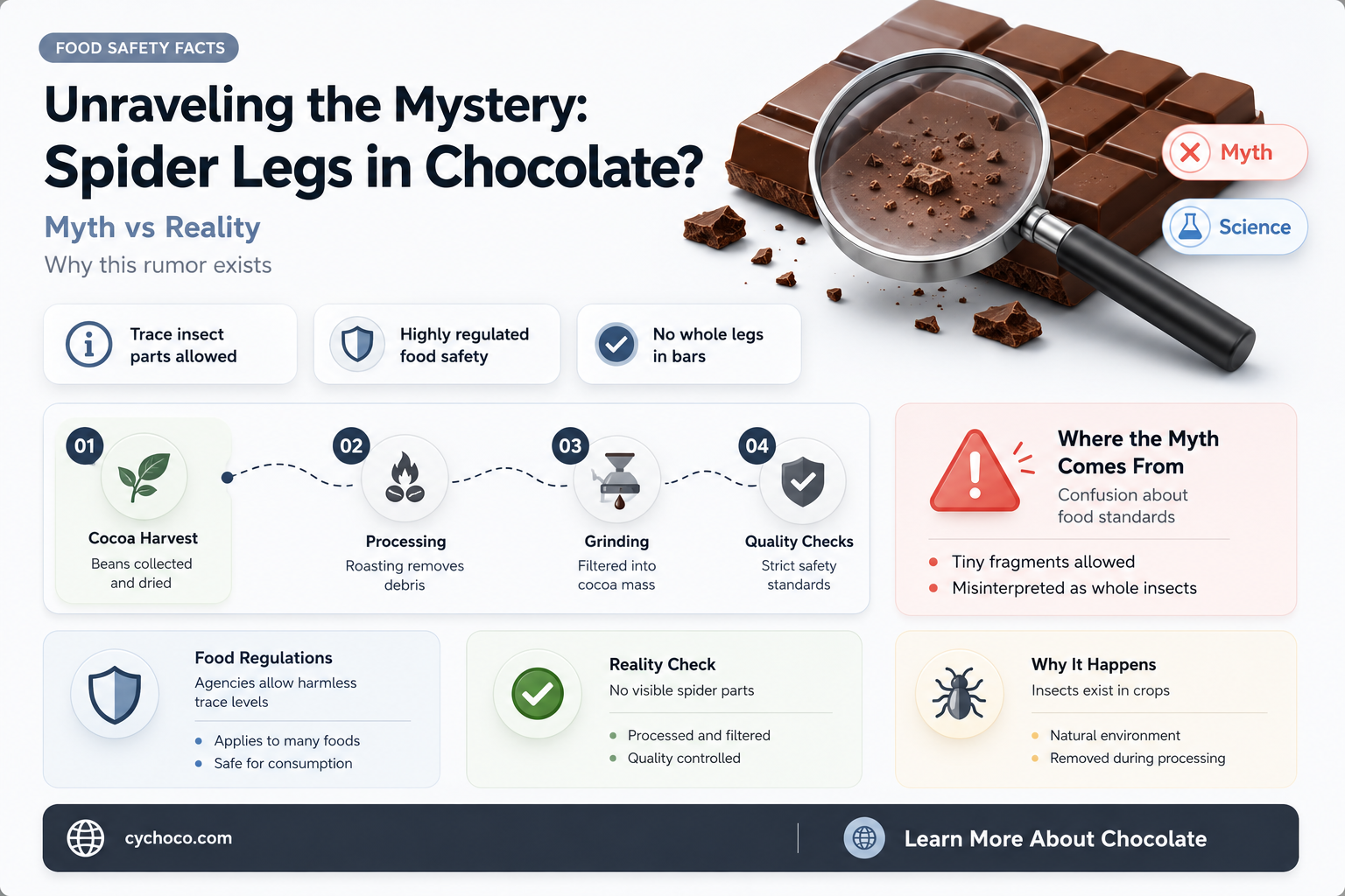 how many spider legs are in chocolate