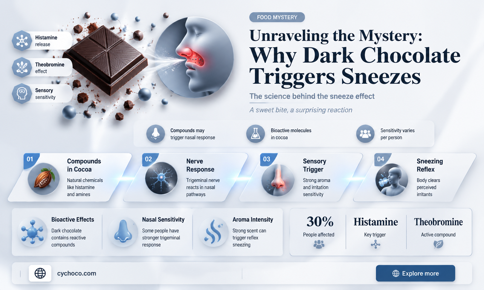 why does dark chocolate make me sneeze