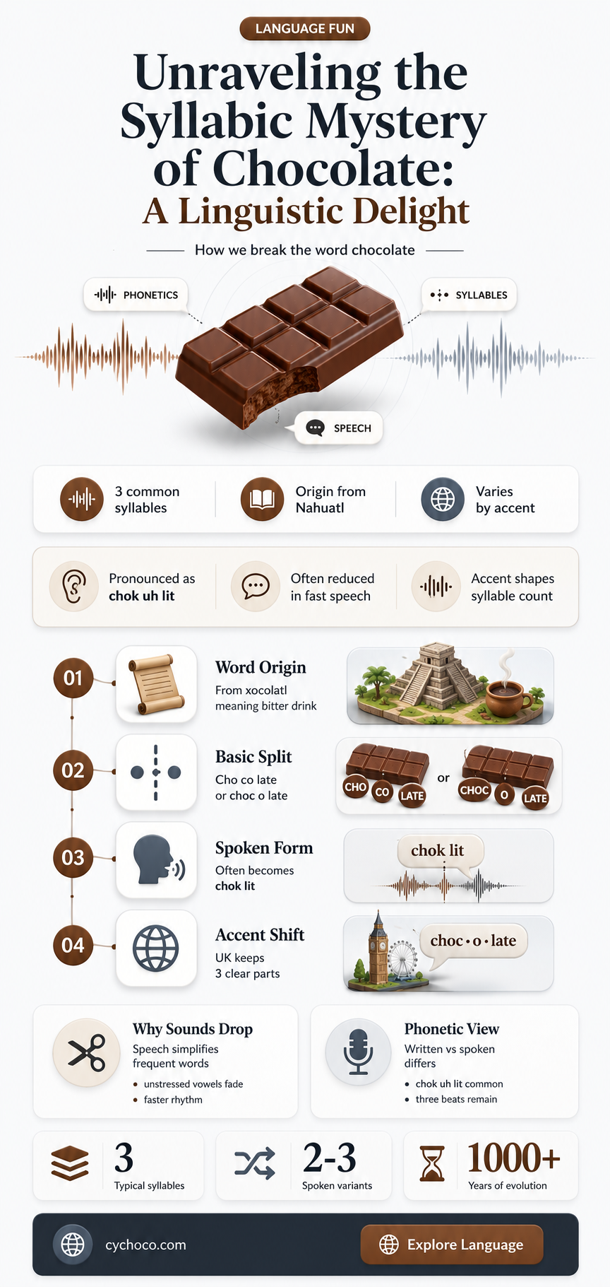 how many syllables are in chocolate