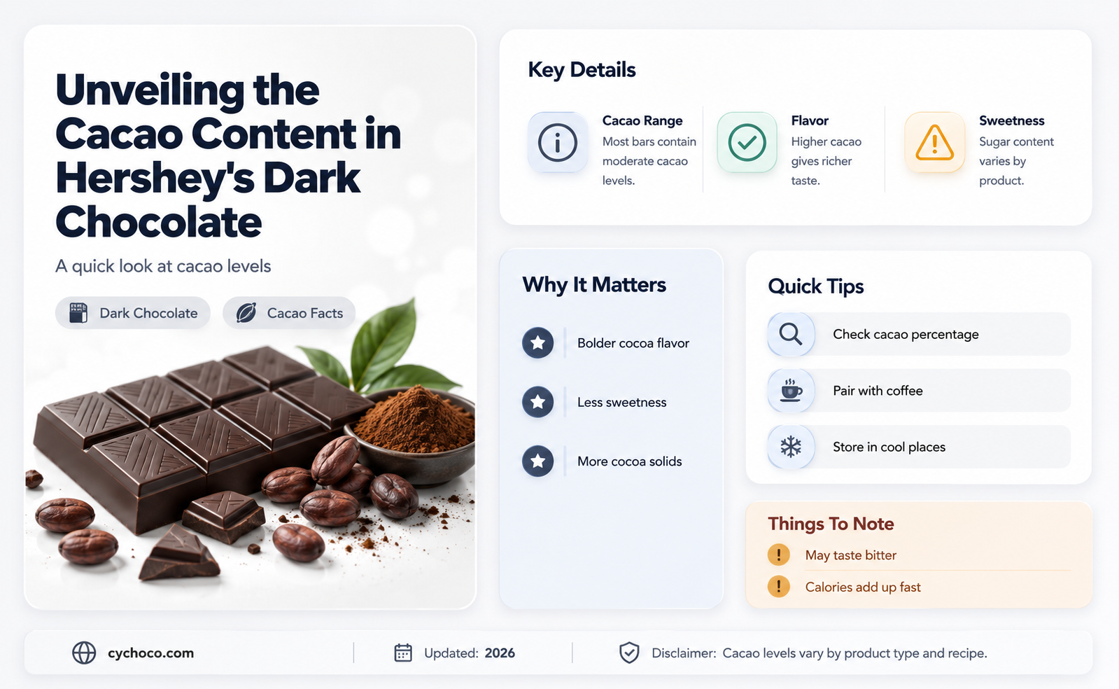 how much cacao is in hershey