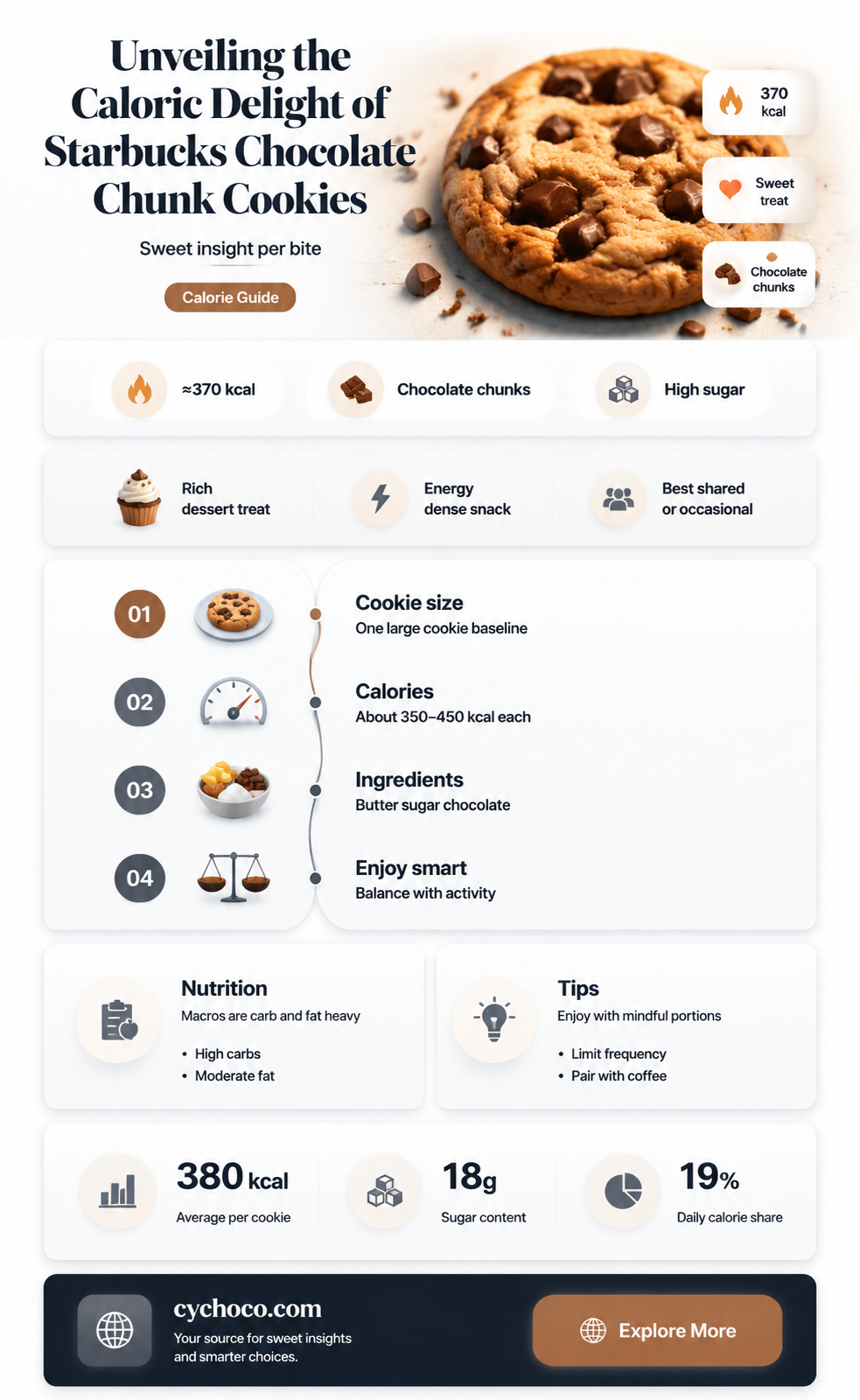 how many calories in a starbucks chocolate chunk cookie