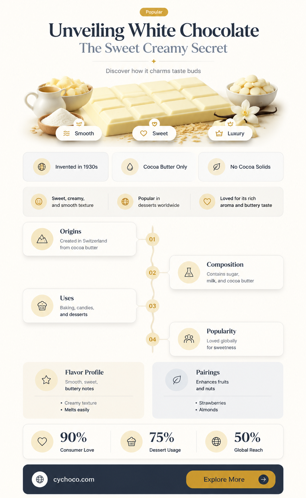 how is white chocolate