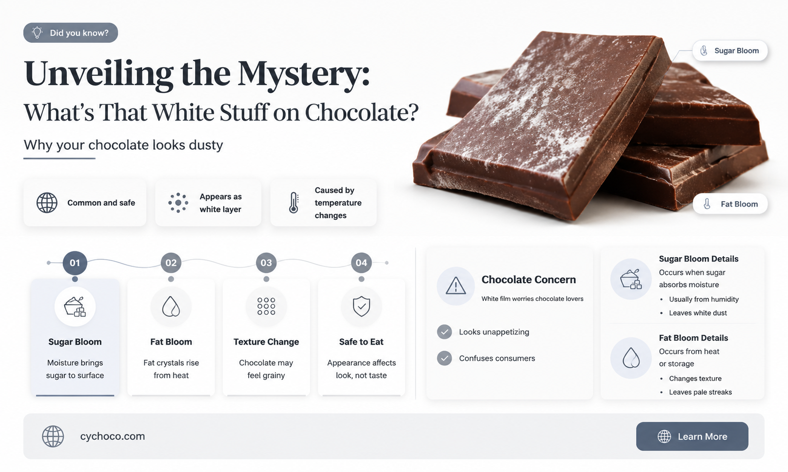 what is the white stuff on chocolate