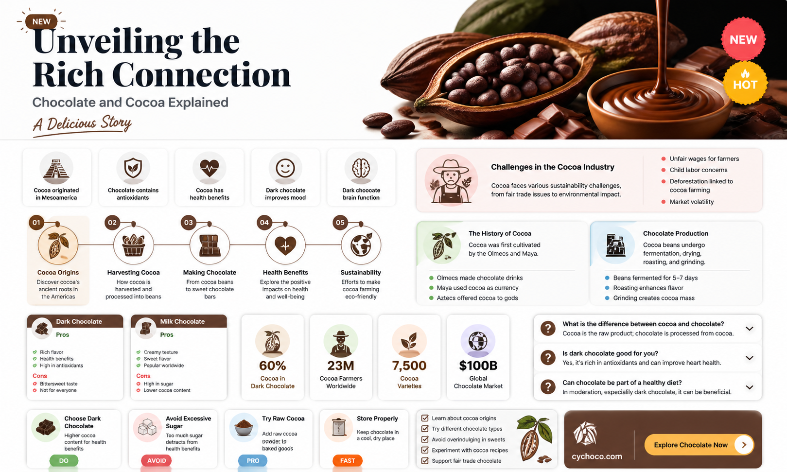 does chocolate have cocoa