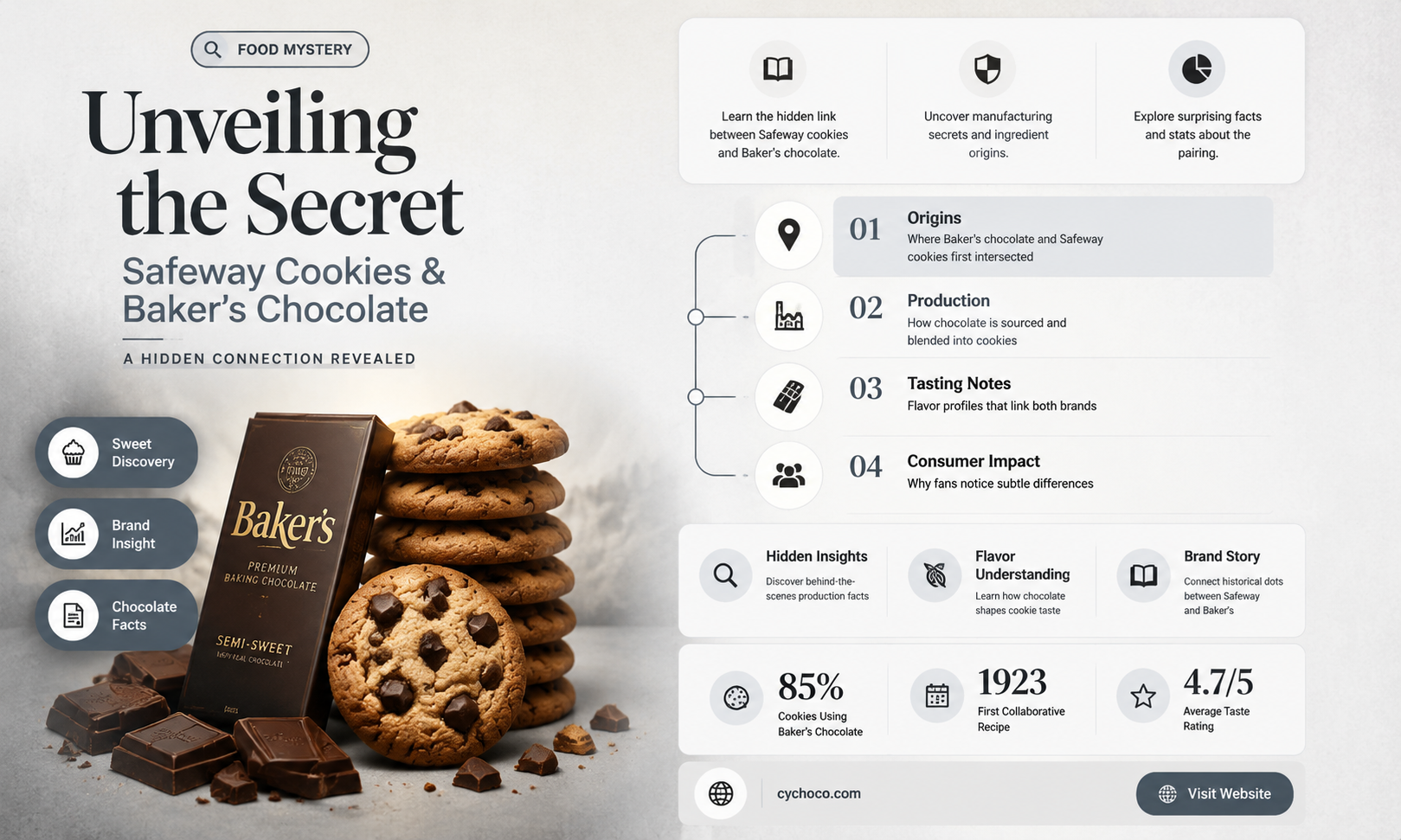does safeway cookies use bakers chocolate