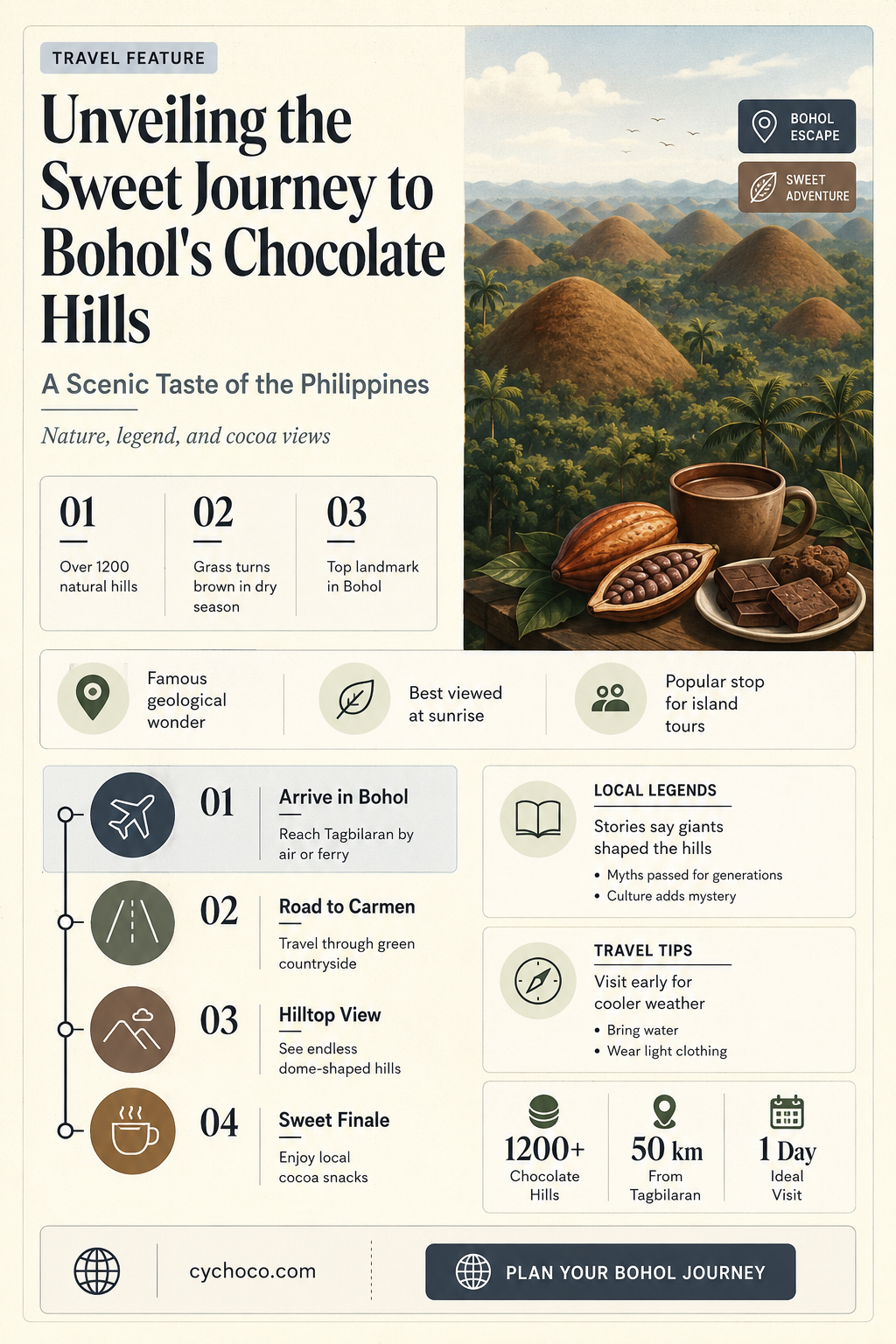 how to get in chocolate hills