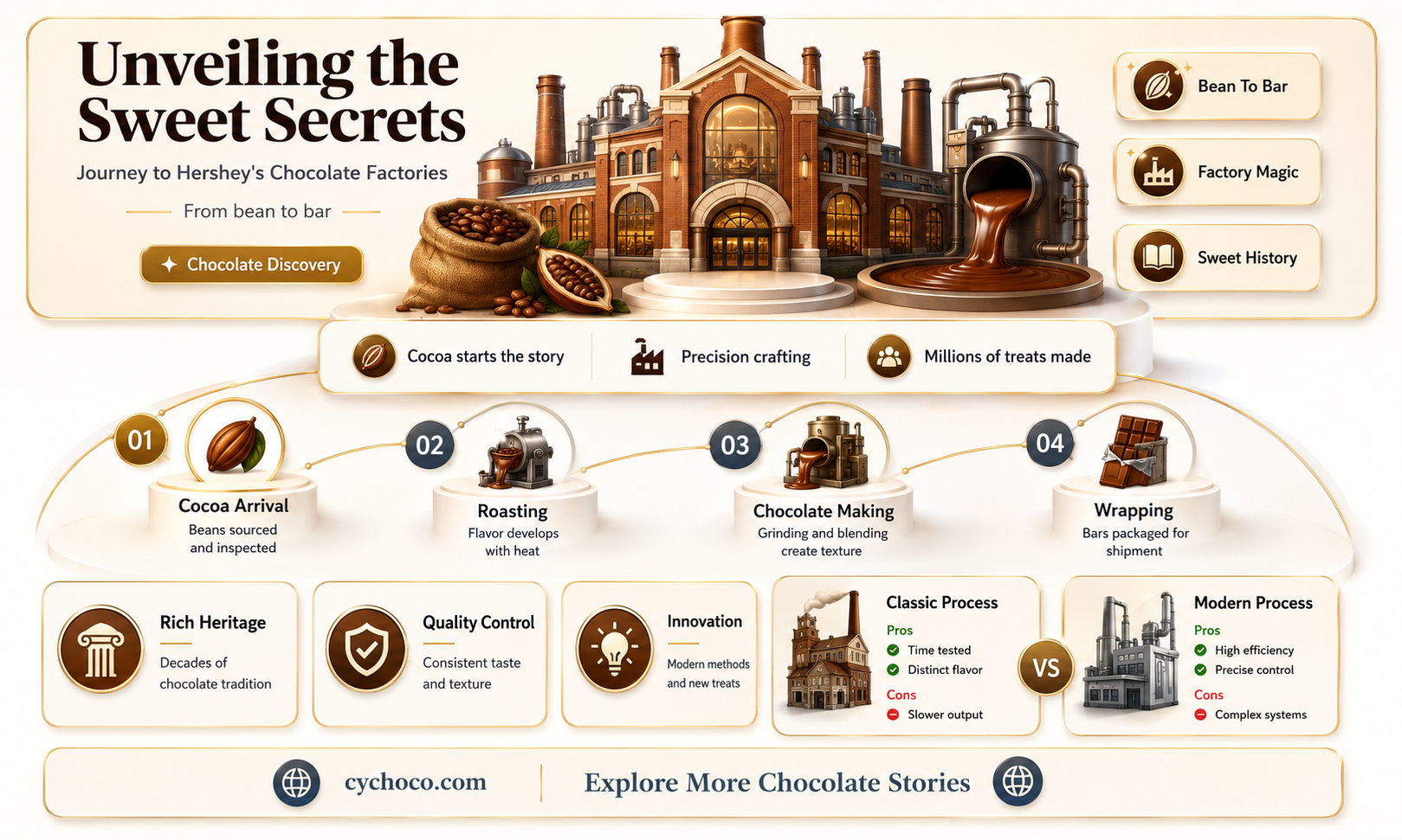 where are the actual hershey chocolate factories
