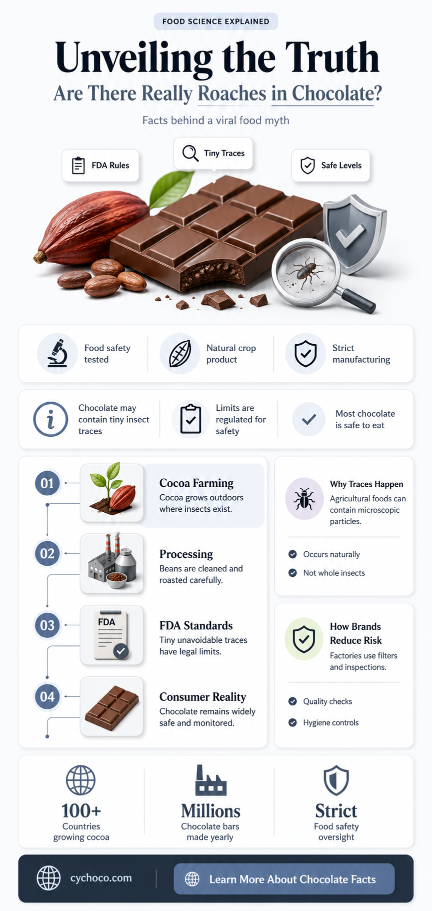 how many roaches are in chocolate