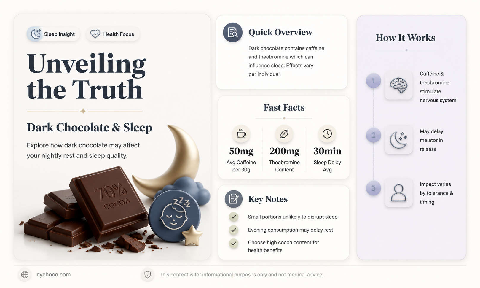 does dark chocolate make you sleepy
