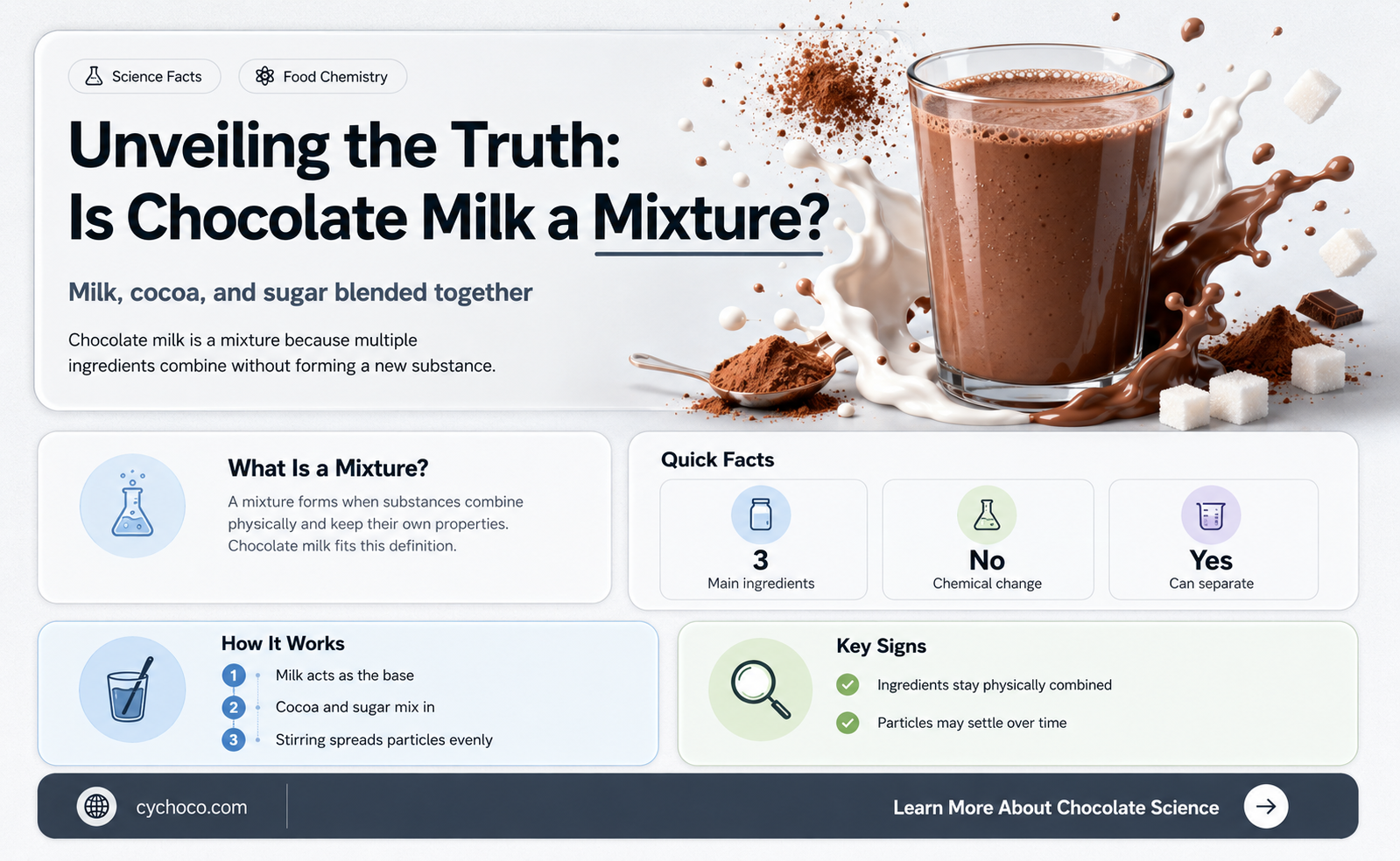 is chocolate milk a mixture