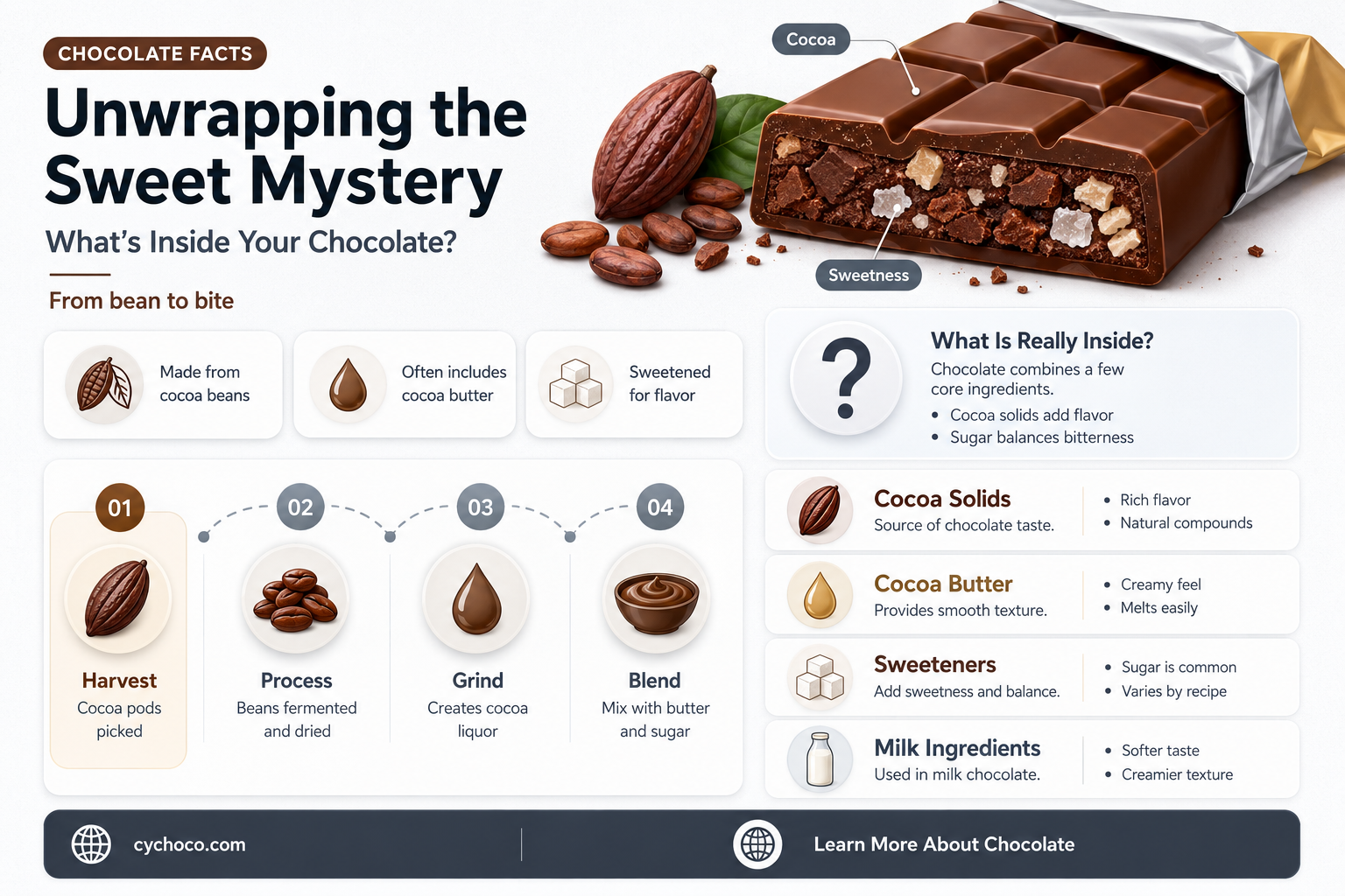 what chocolate made off