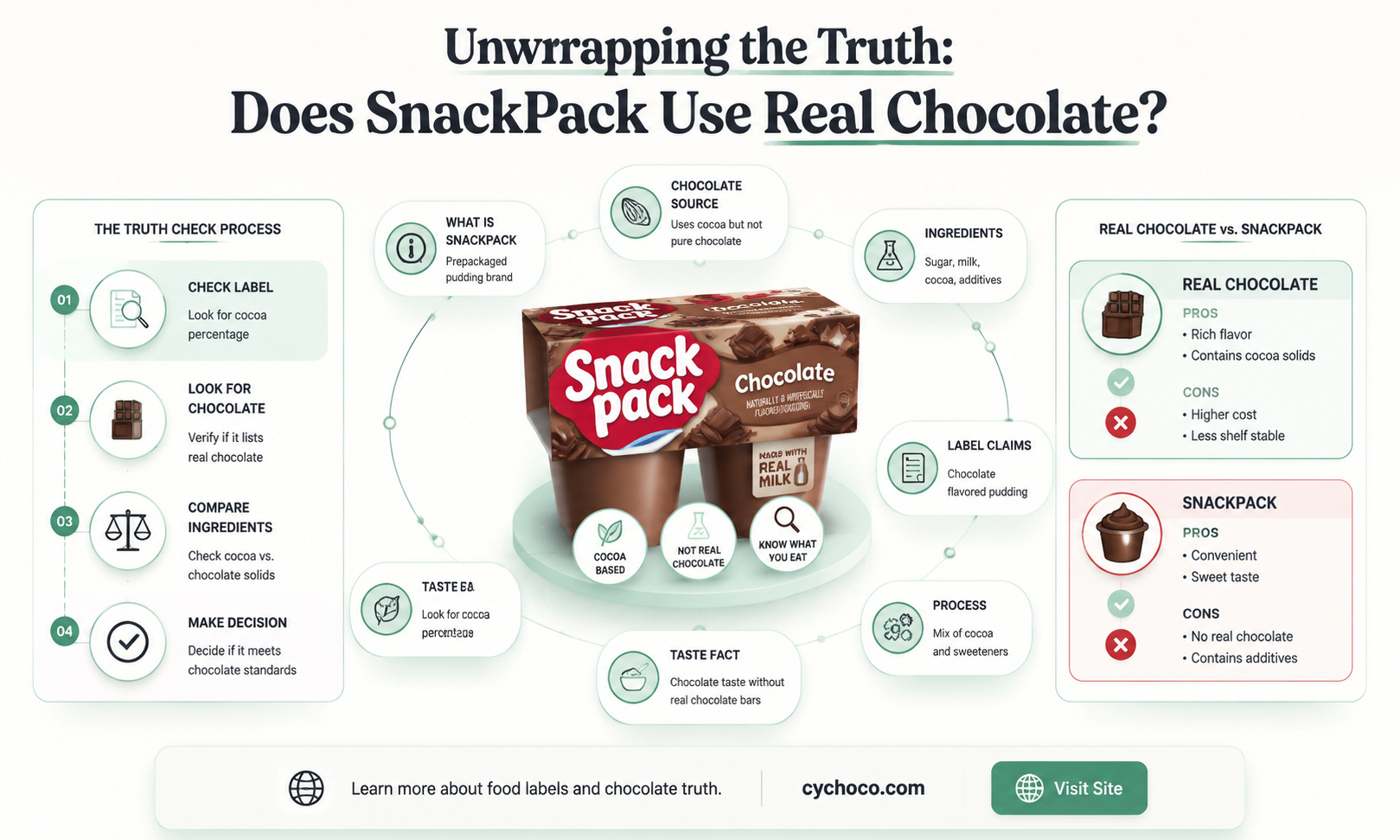 does snackpack use real chocolate
