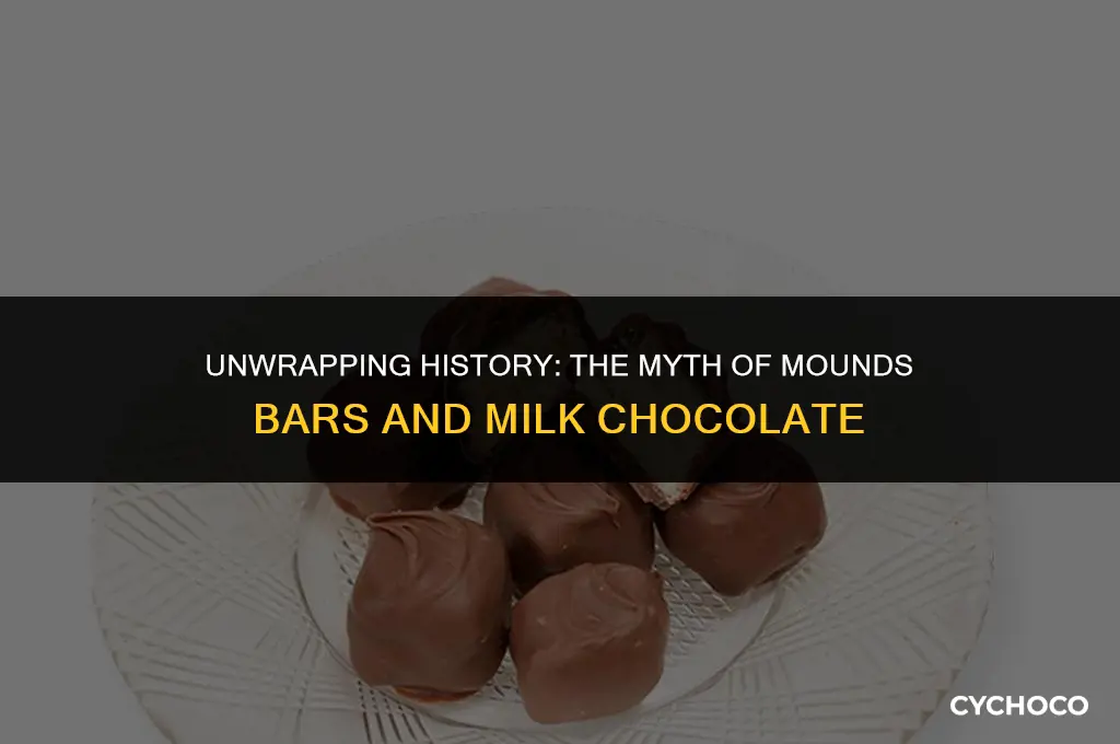 were mounds bars made with milj chocolate
