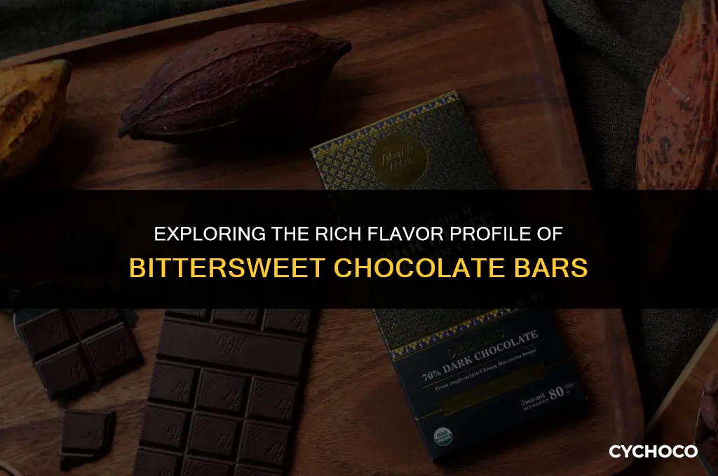 what are bittersweet chocolate bars