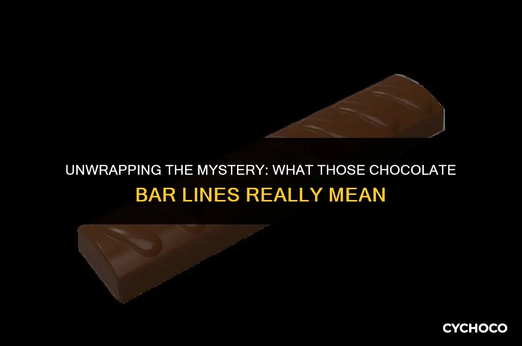 what are chocolate bar lines for