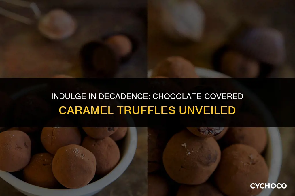 what are chocolate-covered caramel truffles