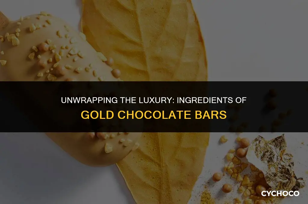 what are gold chocolate bars made of