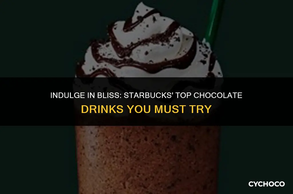 what are good chocolate drinks at starbucks