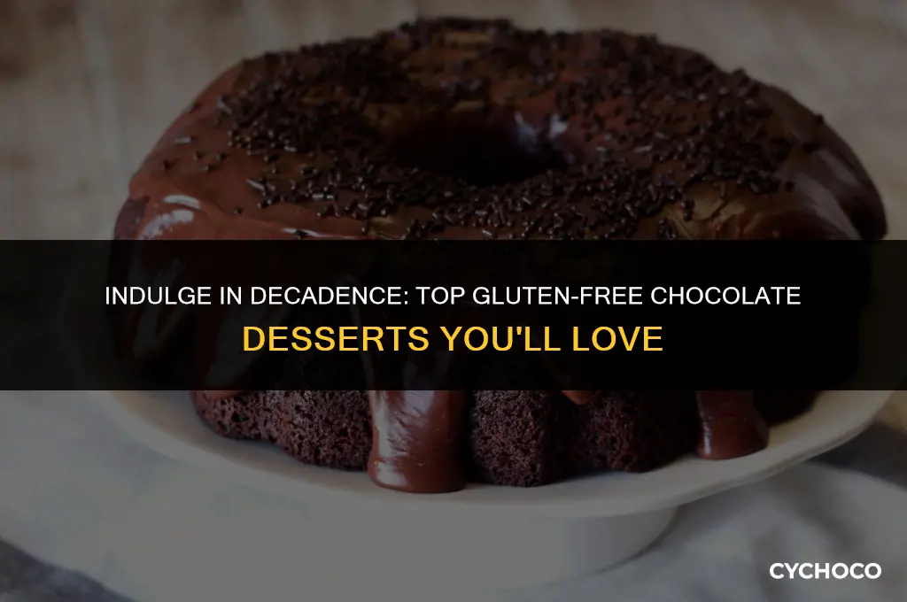 what are good gluten free deserts that are chocolate