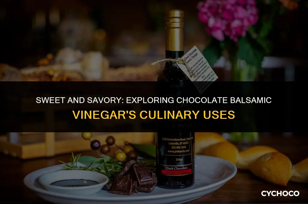 what are good uses for chocolate balsamic vinegar