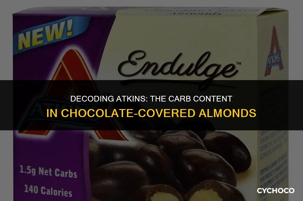 what are the carbs in atkins chocolate covered almonds