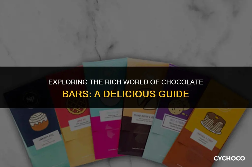 what are the different types of chocolate bars