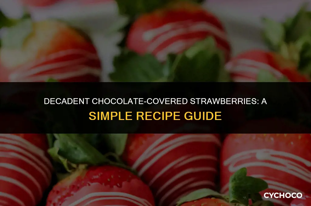 what are the ingredients for chocolate covered strawberries