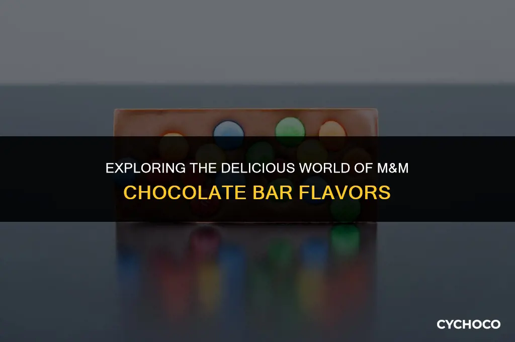 what are the m&m chocolate bar flavors