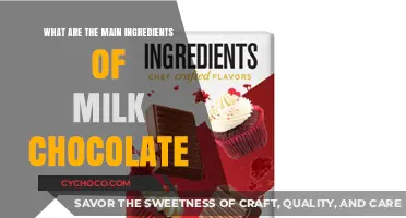 Unveiling the Rich Blend: Main Ingredients of Milk Chocolate