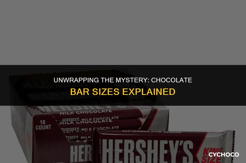 what are the sizes of chocolate bars