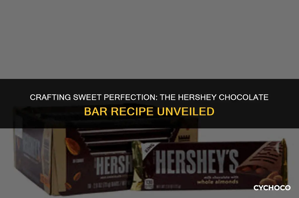 what are the steps for making a hershey chocolate bar