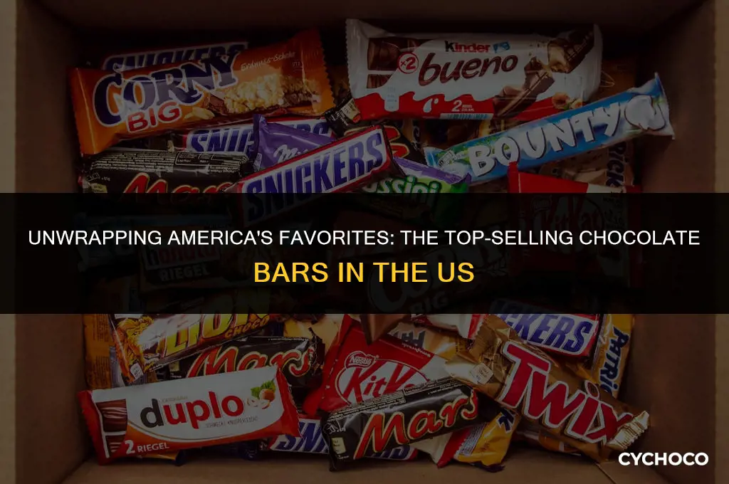what are the top selling chocolate bars in the us