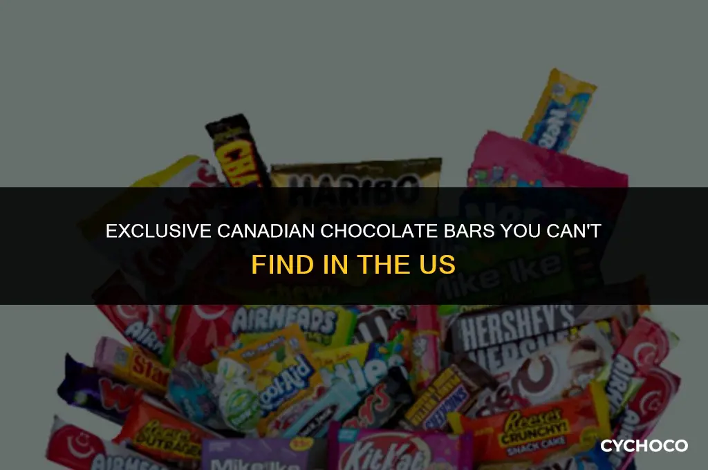 what canadian chocolate bars are not available in the us