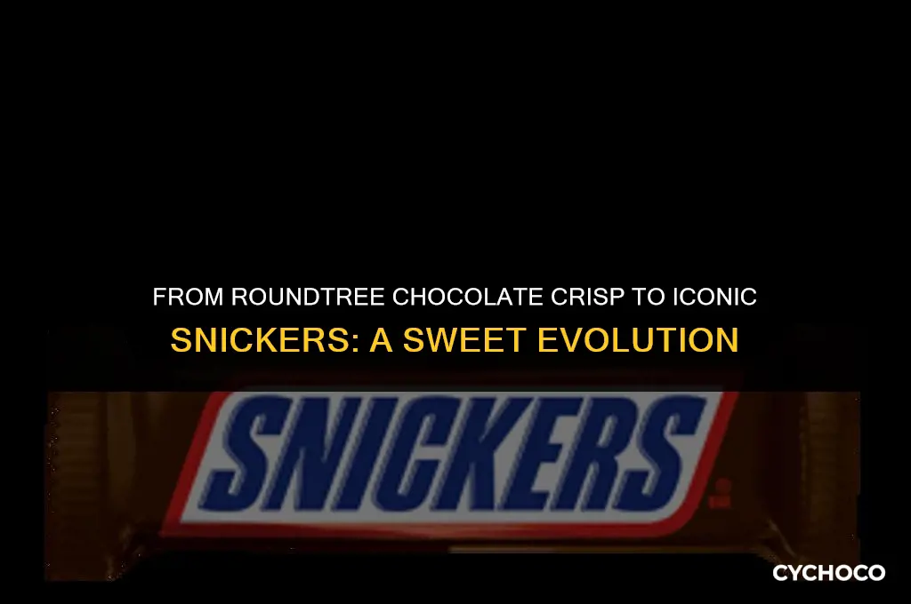 what candy bar was oringaly known as roundtree chocolate crisp