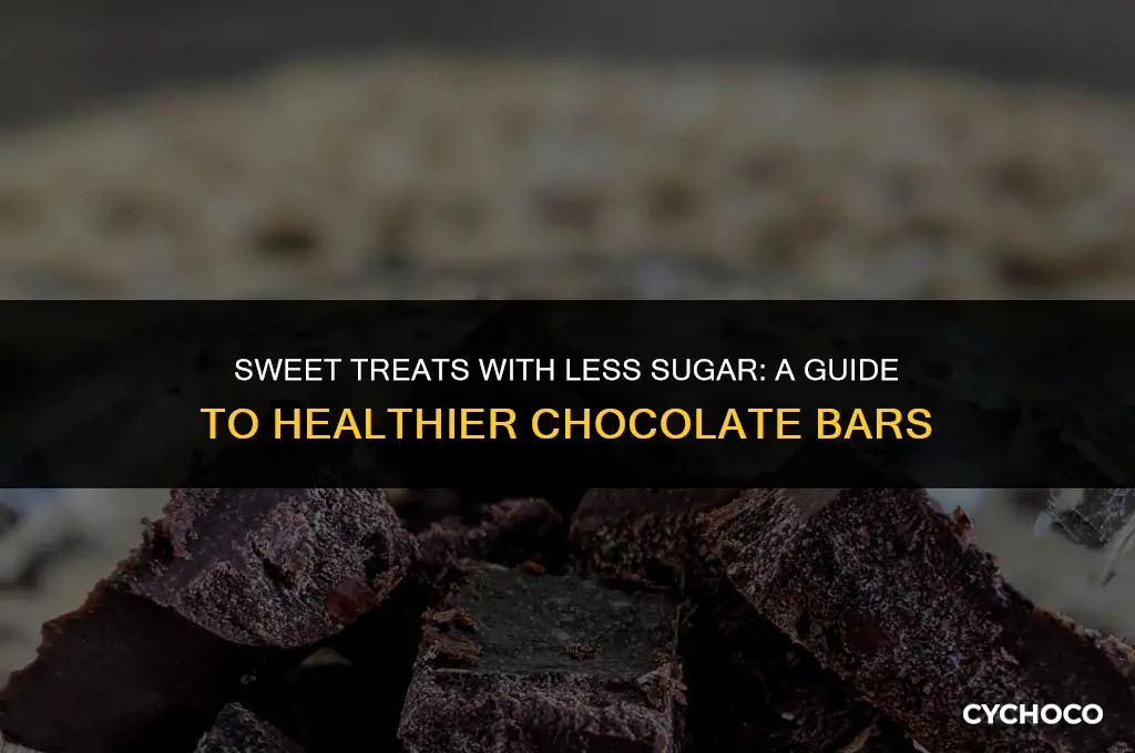 what chocolate bar has the least amount of sugar