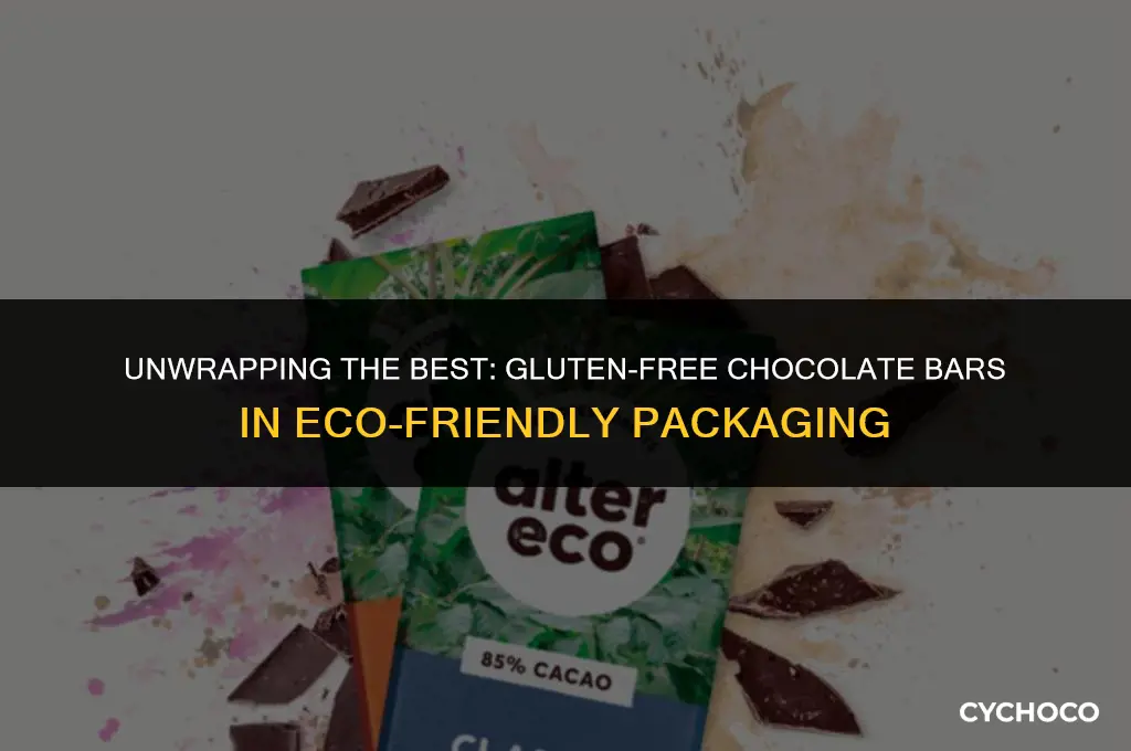 what chocolate bars are gluten free and not in plastic