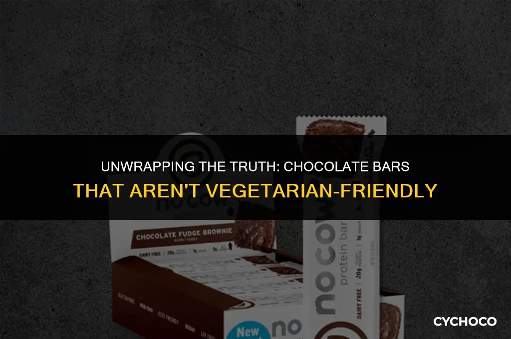 what chocolate bars are not vegetarian