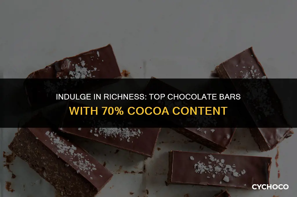 what chocolate bars have 70 cocoa