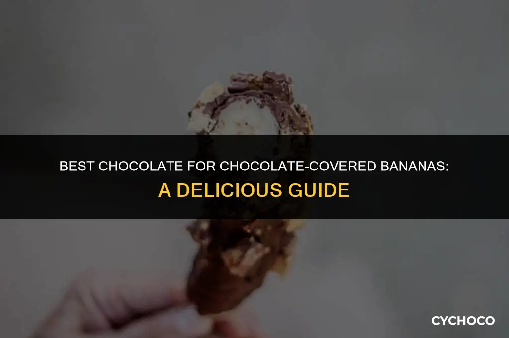 what chocolate do you use for chocolate covered bananas