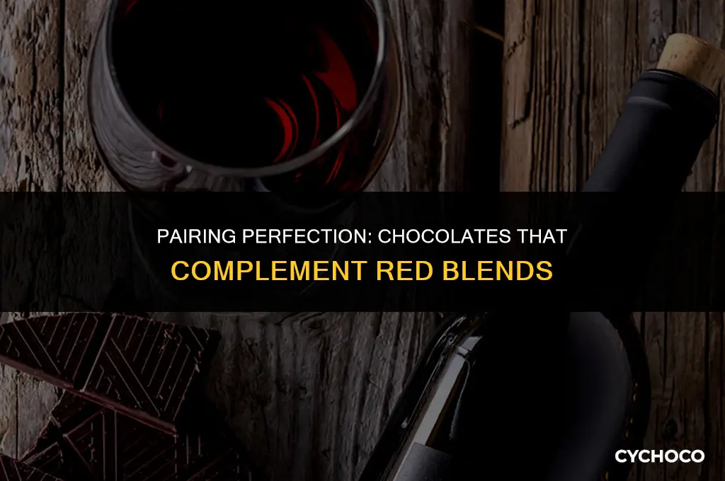 what chocolate goes good with red blends
