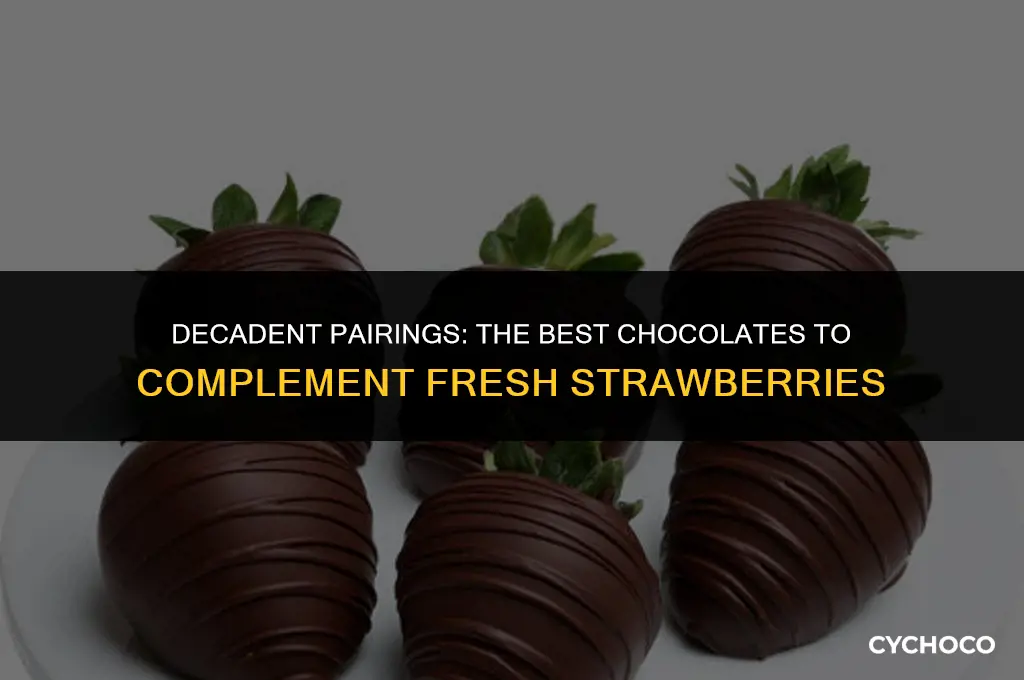 what chocolate goes good with strawberries
