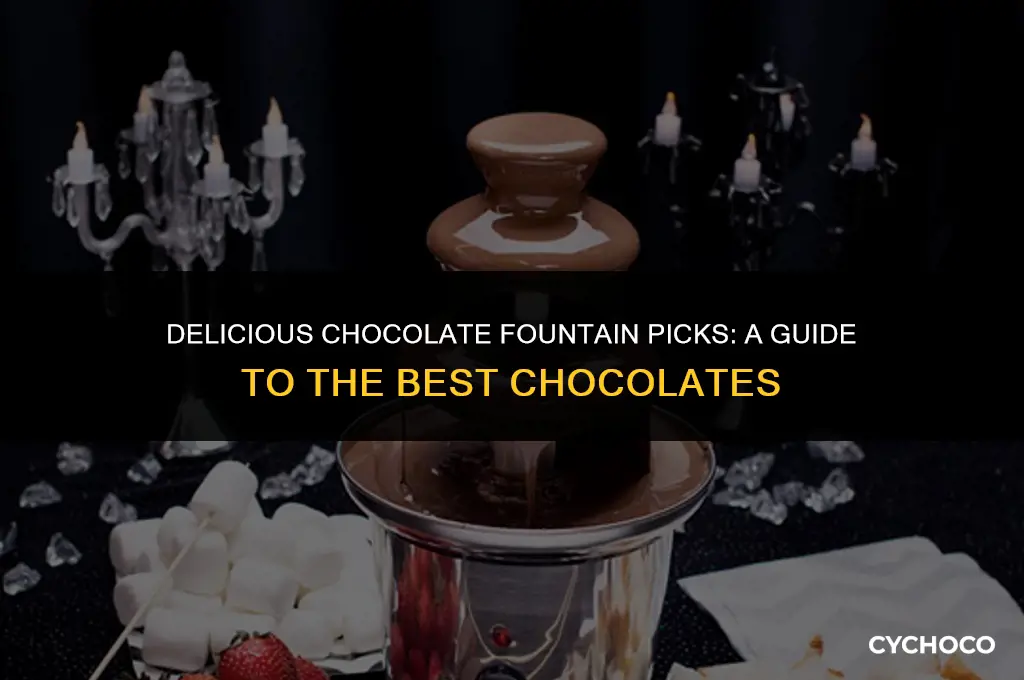 what chocolate is good for a chocolate fountain